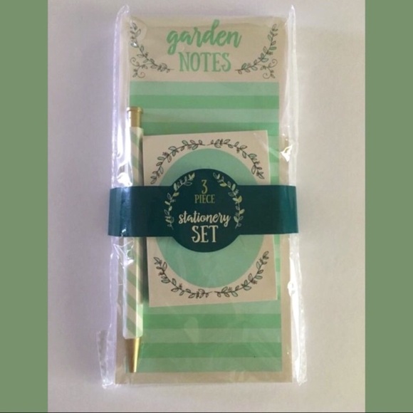 Stationery Set Garden Notes Floral Paper List Pad Pen Sticky Notes Planner Girl - Picture 1 of 3